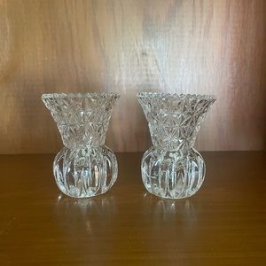 Vintage Princess House Crystal Toothpick Holders Set